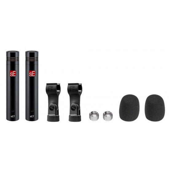 sE Electronics sE7 (Matched Pair) Black, Red Studio microphone