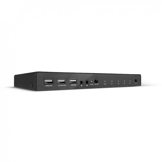 LINDY 4 Port HDMI 18G, USB 2.0 & Audio KVM Switch