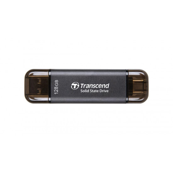 Transcend ESD310C Thunderbolt technology 128 GB USB Type-A / USB Type-C USB 3.2 Gen 2x2 Black