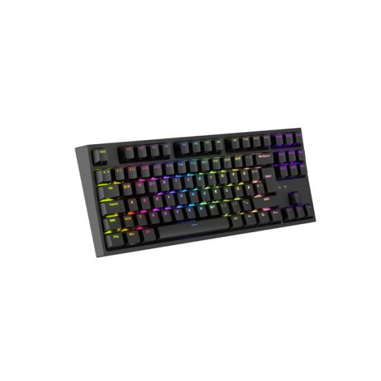 GAMING KEYBOARD GENESIS THOR 404 TKL DE RGB BACKLIGHT MECHANICAL BLACK GATERON YELLOW PR