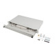 LANBERG 24XSC DUPLEX / 24XLC QUAD RACK 19 1U FIBER OPTIC DISTRIBUTION FRAME GRAY + ACCESSORIES