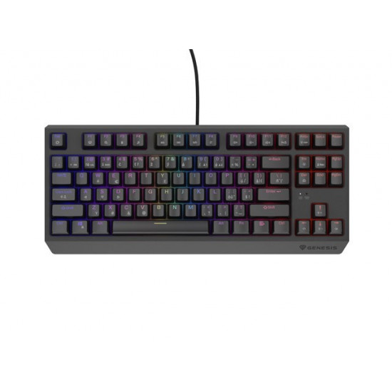 GAMING KEYBOARD GENESIS THOR 230 TKL CZ/SK RGB MECHANICAL OUTEMU RED BLACK HOT SWAP