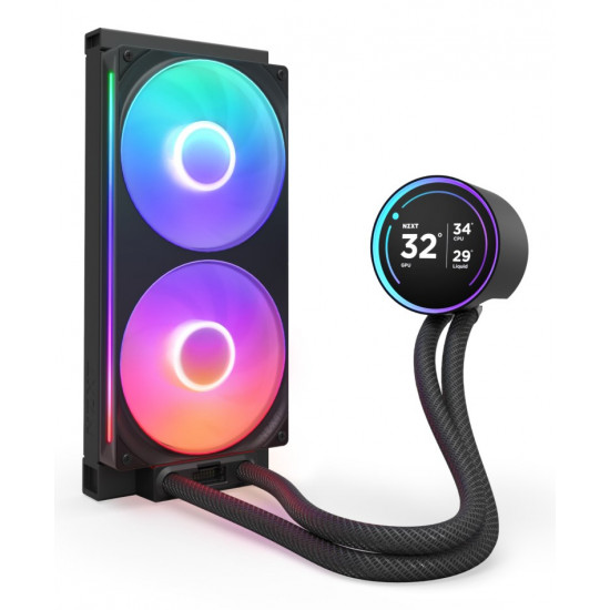 NZXT Kraken Elite 280 RGB Processor All-in-one liquid cooler 14 cm Black 1 pc(s)