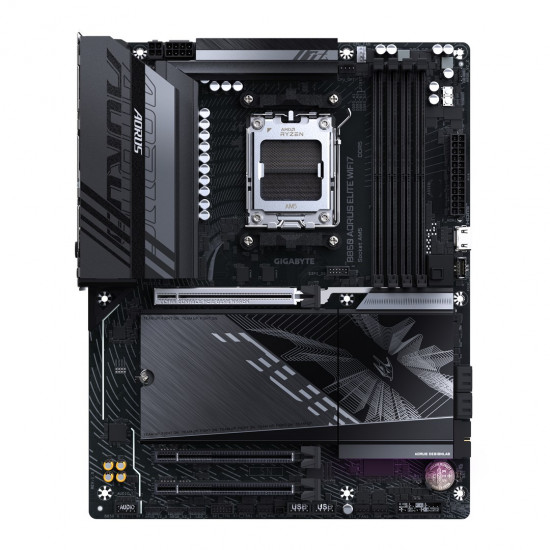 GIGABYTE B850 AORUS ELITE WIFI7 Motherboard - AMD Ryzen 9000 Series CPUs, 14+2+2 Phases Digital VRM, up to 8200MHz DDR5 (OC), 1xPCIe 5.0 + 2xPCIe 4.0 M.2, 2.5 LAN, WIFI 7, USB 3.2 Gen 2x2