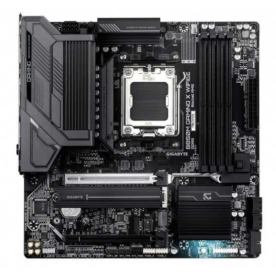 GIGABYTE B850M GAMING X WIFI6E Motherboard - AMD Ryzen 9000 Series CPUs, 10+2+2 Phases Digital VRM, up to 8200MHz DDR5 (OC), 1xPCIe 5.0 + 1xPCIe 4.0 M.2, 2.5LAN, WIFI 6E, USB 3.2 Gen 2