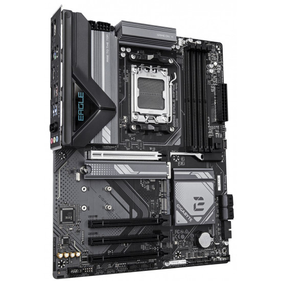 GIGABYTE B850 EAGLE WIFI6E Motherboard - AMD Ryzen 9000 Series CPUs, 8+2+2 Phases Digital VRM, up to 8200MHz DDR5 (OC), 1xPCIe 5.0 + 2xPCIe 4.0 M.2, GbE LAN, WIFI 6E, USB 3.2 Gen 2