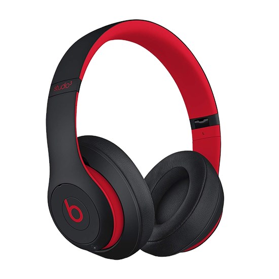 Beats Studio 3 Wireless Bluetooth Headphones (Over Ear) Defiant Black/Red - Decade Collection