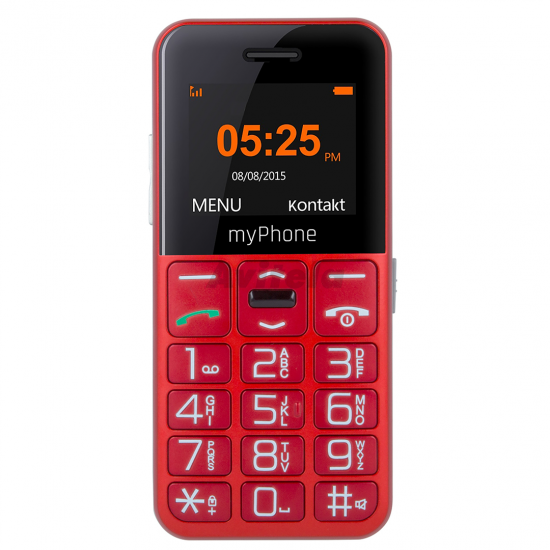 myPhone | Halo Easy | Red | 1.77  | TFT | 24 MB | 32 MB | Single SIM | Bluetooth | Main camera resolution 0.3 MP | 1000 mAh