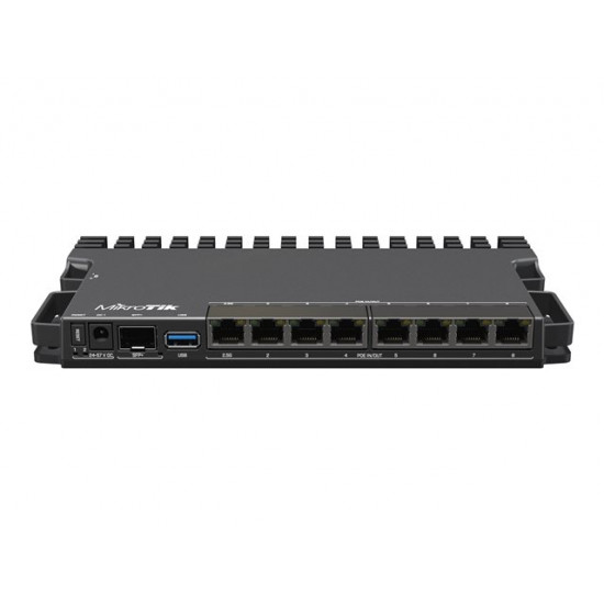 MIKROTIK RB5009UPr+S+IN LAN Router 7x RJ45 1000Mb/s 1x RJ45 2.5Gb/s POE LAN port 1x SFP+ 1x USB 3.0