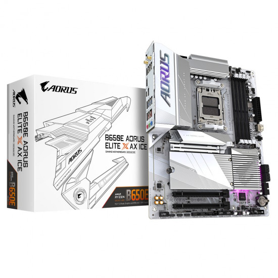 GIGABYTE B650E Aorus Elite X ICE, AMD B650E Motherboard - Socket AM5, DDR5