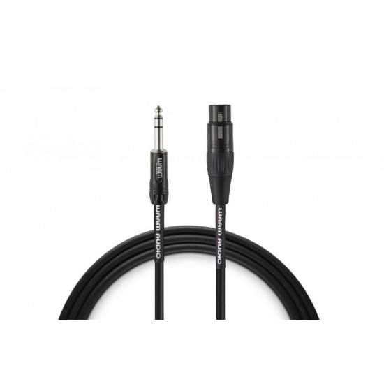 Warm Audio PRO-XLRF-TRSM-3 audio cable 0.9 m XLR 6.35mm TRS Black