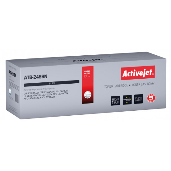 Activejet ATB-248BN toner for Brother printers (replacement Brother TN248BK; Supreme; 1000 pages; black)