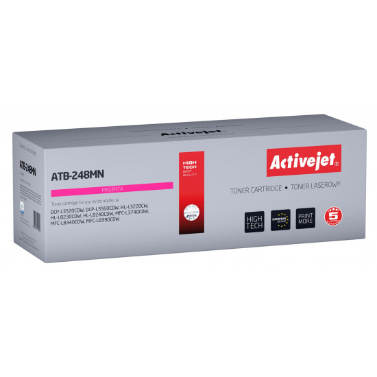 Activejet ATB-248MN Toner for Brother printers; Replacement Brother TN248M; Supreme; 1000 pages; purple)