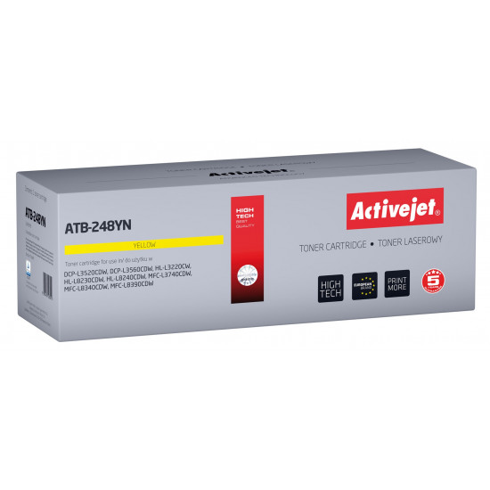 Activejet ATB-248YN Toner for Brother printers; Replacement Brother TN248Y; Supreme; 1000 pages; yellow)