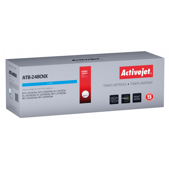 Activejet ATB-248CNX Toner for Brother printers; Replacement Brother TN248XLC; Supreme; 2300 pages; blue)