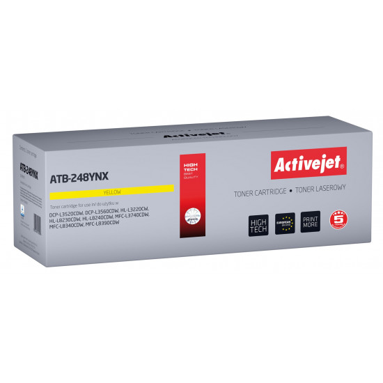 Activejet ATB-248YNX Toner for Brother printers; Replacement Brother TN248XLY; Supreme; 2300 pages; yellow)