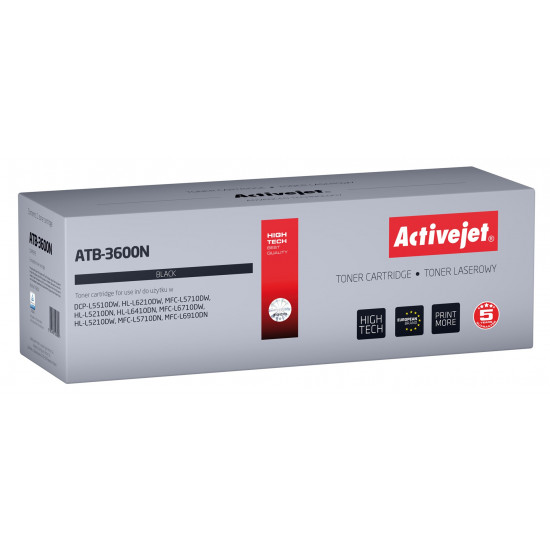 Activejet ATB-3600N Toner for Brother printers; Replacement Brother TN3600; Supreme; 3000 pages; black)