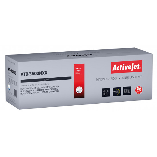 Activejet ATB-3600NXX Toner for Brother printers; ReplacementBrother TN3600XXL; Supreme; 11000 pages; black)