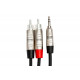 Hosa - PRO TRS 3.5mm - 2 x RCA 3m cable