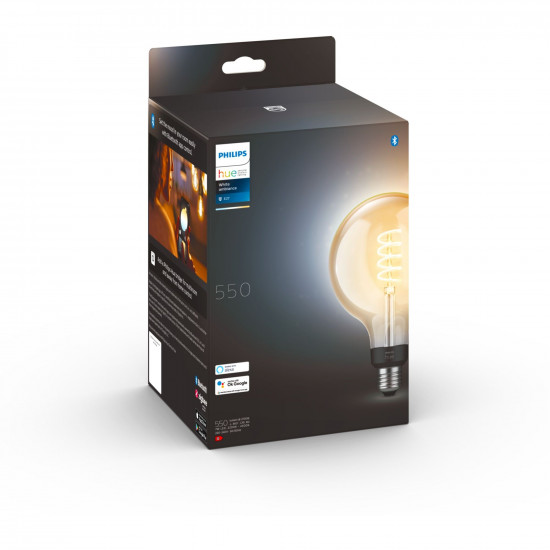 Philips Hue White Ambiance E27 1x GiantGlobe G125 Filament 300lm