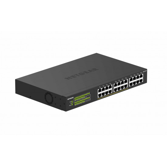 NETGEAR GS324P Unmanaged Gigabit Ethernet (10/100/1000) Power over Ethernet (PoE) 1U Black