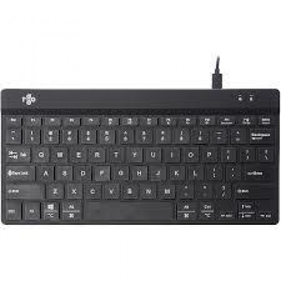 KEYBOARD COMPACT BREAK ENG/BLACK RGOCOUSWDBL R-GO TOOLS