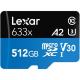 Lexar 633x 512 GB MicroSDXC UHS-I Class 10