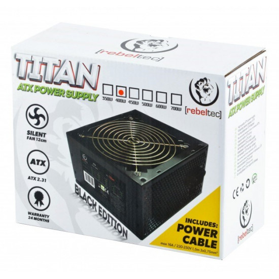 Rebeltec TITAN 400 ATX power supply ver. 2.31