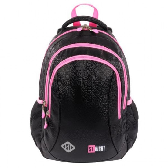 3-compartment backpack ST. RIGHT BP-26 Black Glitter