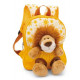 NICI 49850 Backpack 21x26cm yellow + lion mascot 25cm