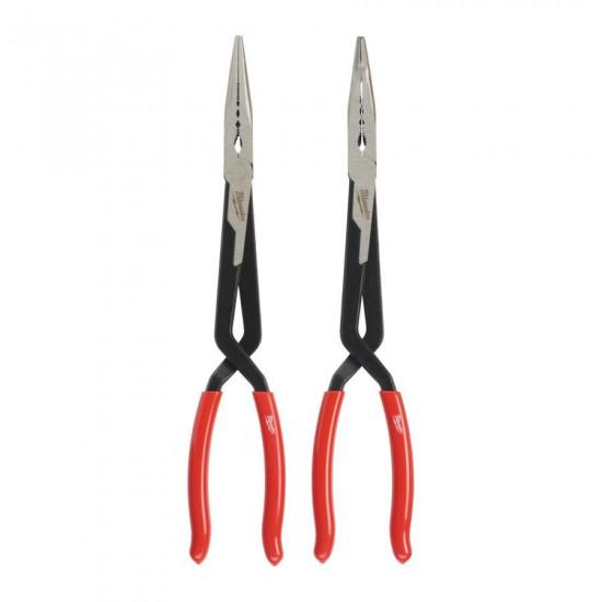 MILWAUKEE LONG PLIERS SET STRAIGHT AND 45°