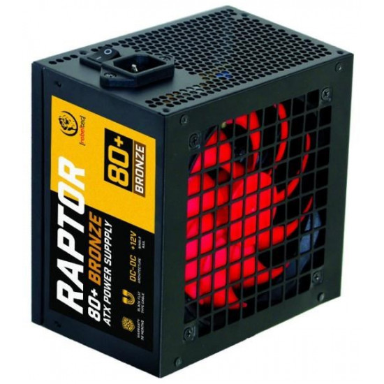 ATX Power Supply Rebeltec RAPTOR 600W, BRONZE 80+, Single Rail, DC-DC