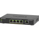 NETGEAR 5-Port Gigabit Ethernet High-Power PoE+ Plus Switch (GS305EPP) Managed L2/L3 Gigabit Ethernet (10/100/1000) Power over Ethernet (PoE) Black