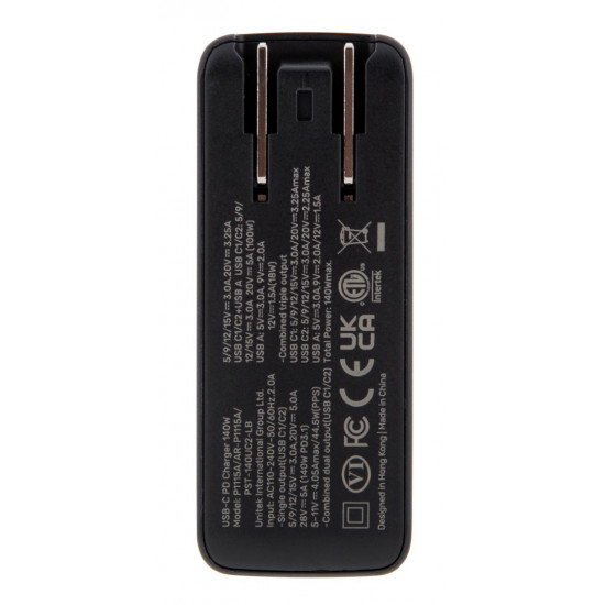 UNITEK P1115A mobile device charger Black