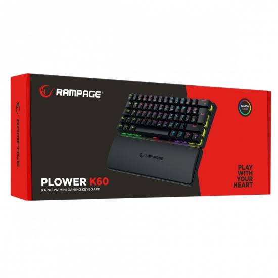 Wired mechanical keyboard - Rampage PLOWER K60