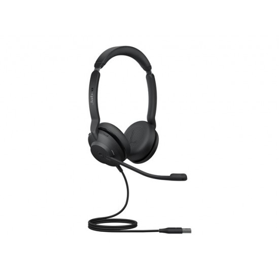 JABRA Evolve2 30 SE MS Stereo Headset on-ear wired USB-A noise isolating Certified for Microsoft Teams