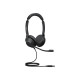 JABRA Evolve2 30 SE MS Stereo Headset on-ear wired USB-A noise isolating Certified for Microsoft Teams