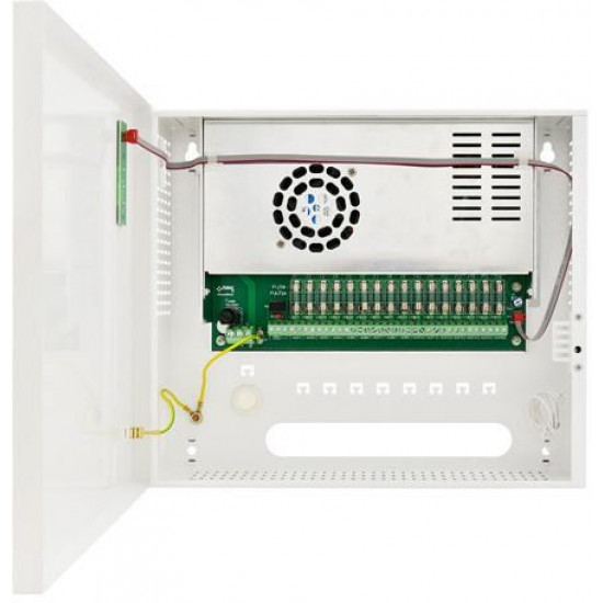 SWITCHED-MODE POWER SUPPLY STABILIZED FOR 16 HD CAMERAS Pulsar HPSDC-12V16X1A 12V/15A/16×1A/TOPIC