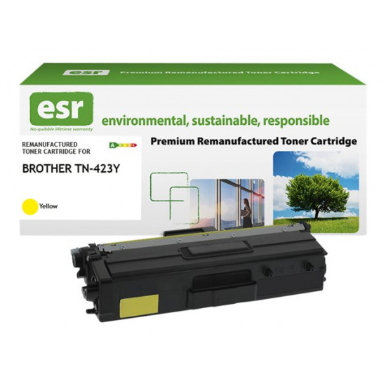 ESR Toner cartridge compatible with Brother TN-423Y yellow remanufactured 4.000 pages