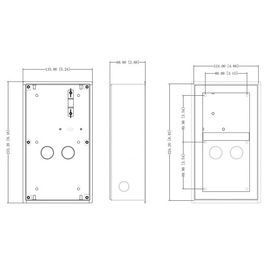 Flush mount box Dahua VTM127