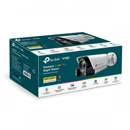 TP-Link VIGI C340S Bullet IP security camera Outdoor 2688 x 1520 pixels Wall