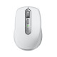  Logitech MX Anywhere 3S Mouse - RF Wireless + Bluetooth, Laser, 8000 DPI, Pale Grey (White)