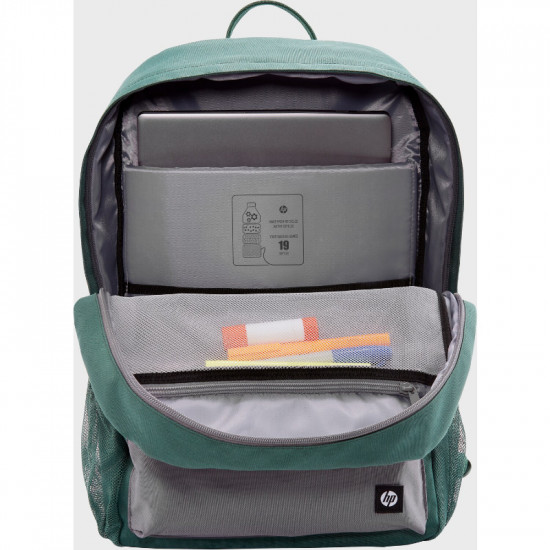 HP Campus 15.6 Backpack - 17 Liter Capacity – Green/Grey