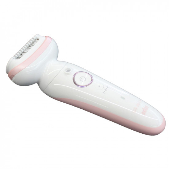 Braun Epilator | SES9000 Silk-epil 9 SkinSpa | Operating time (max) 50 min | Number of power levels 2 | Wet & Dry | White/Pink