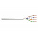 Installation cable DIGITUS cat.5e, U/UTP, Eca, AWG24/1, PVC, 100m, grey