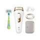 Braun Epilator | PL5152 Silk-expert Pro 5 | Bulb lifetime (flashes) 400.000 | Number of power levels 10 | Gold/White