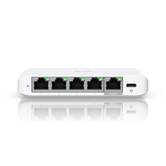 Ubiquiti UniFi Flex Mini 2.5G Managed 2.5G Ethernet (100/1000/2500) Power over Ethernet (PoE) Desktop White