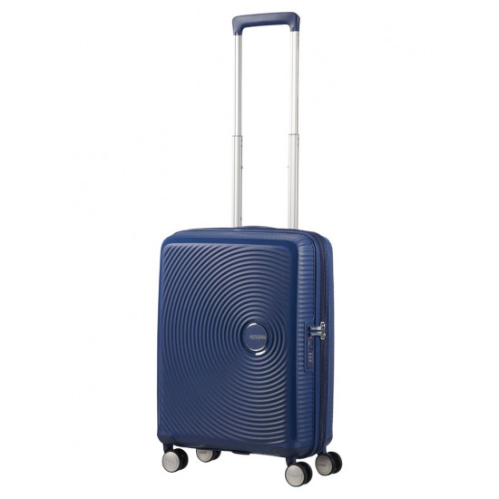 American Tourister Spinner Expandable Suitcase Hard Navy 35.5 L Polypropylene (PP)