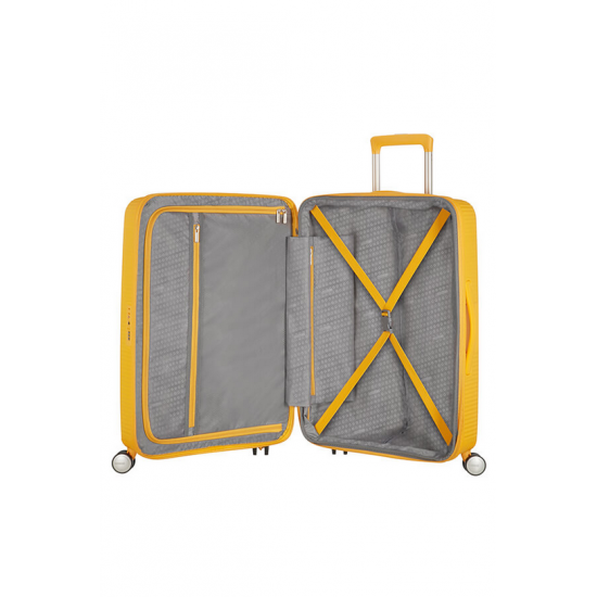 American Tourister Soundbox large suitcase - golden yellow