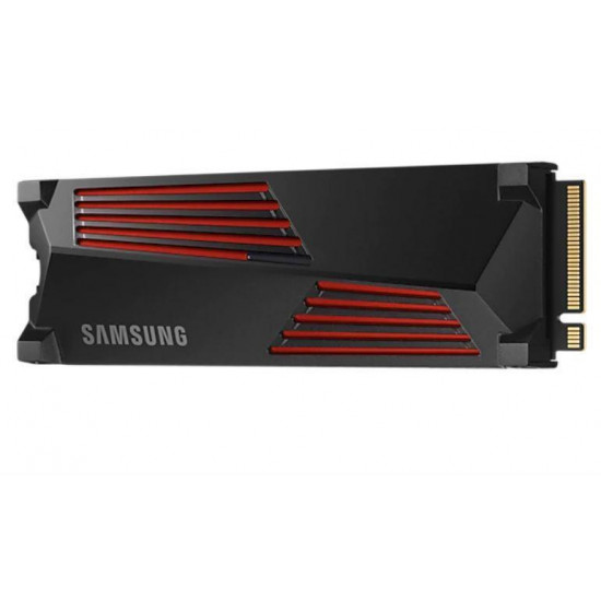 SSD|SAMSUNG|990 PRO with Heatsink|4TB|M.2|PCIe Gen4|NVMe|TLC|Write speed 6900 MBytes/sec|Read speed 7450 MBytes/sec|TBW 2400 TB|MTBF 1500000 hours|MZ-V9P4T0CW